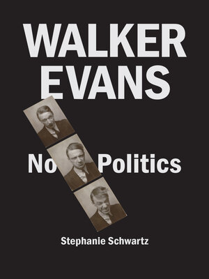 cover image of Walker Evans